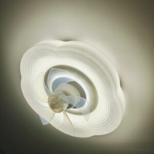 Plafonier ventilateur+10spot spots orientable